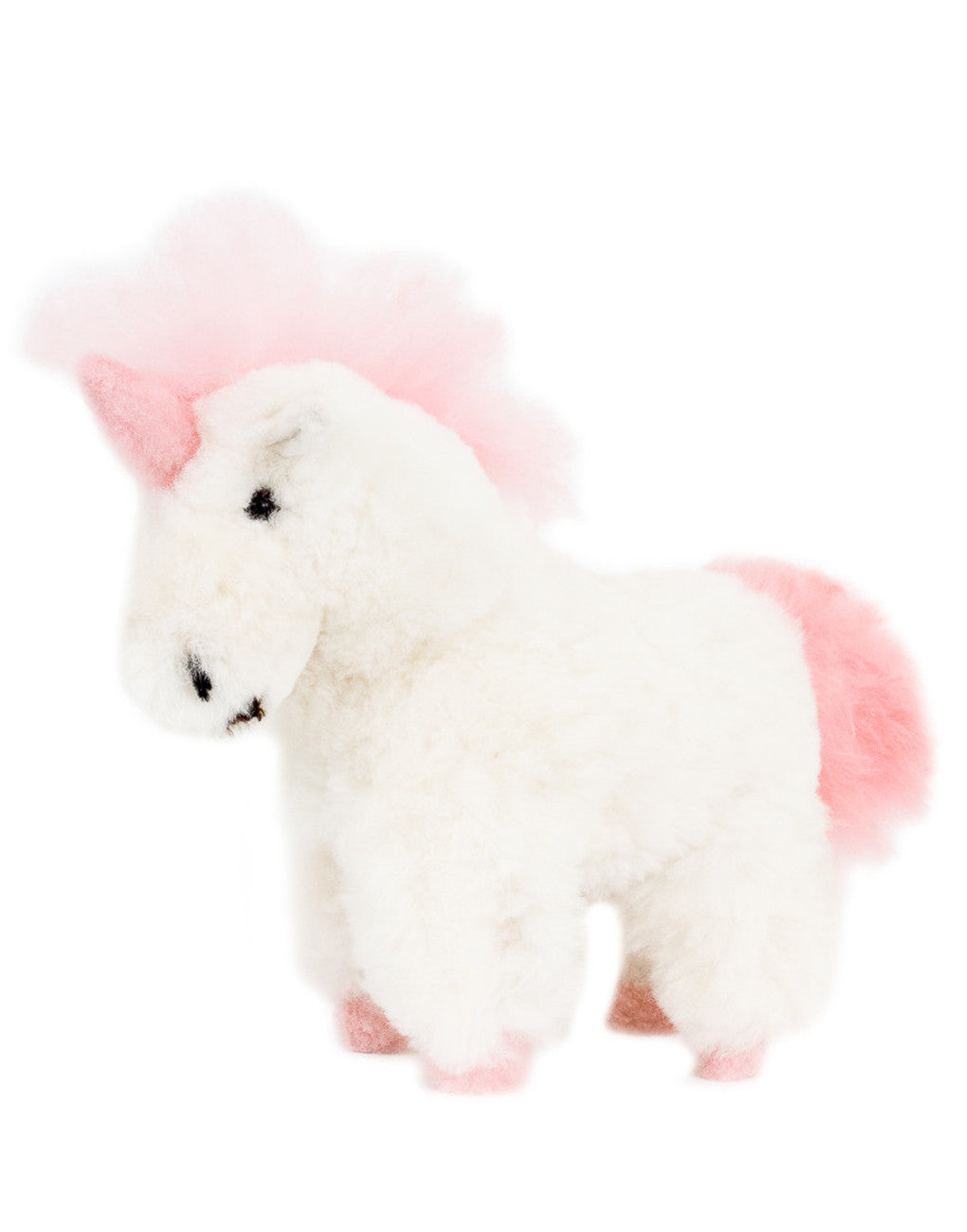 stuffed animal made out of alpaca fur