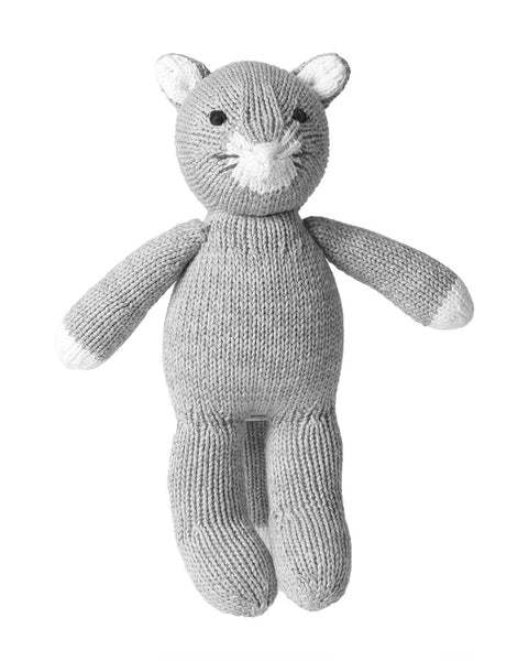 gray stuffed cat