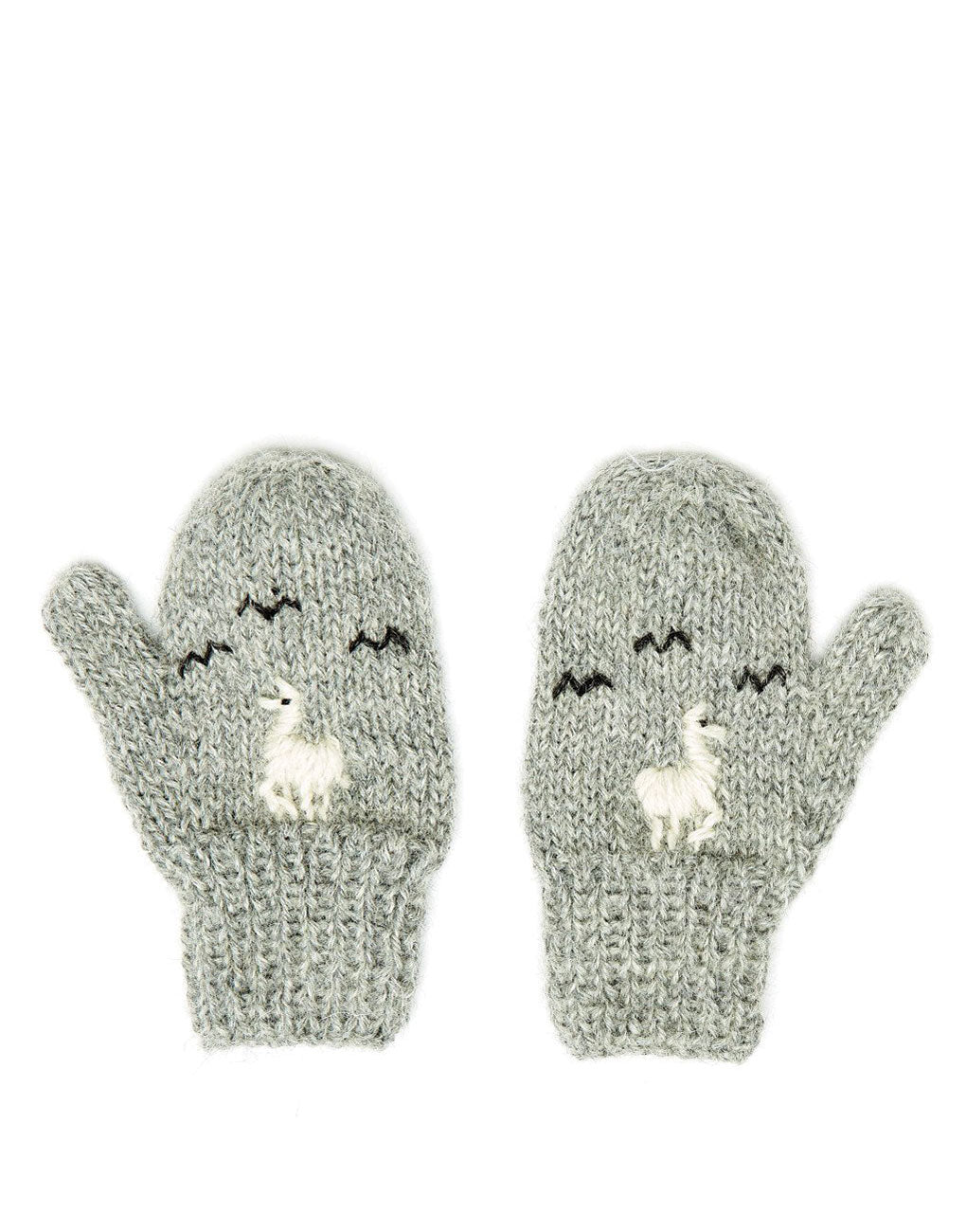 grey baby mittens