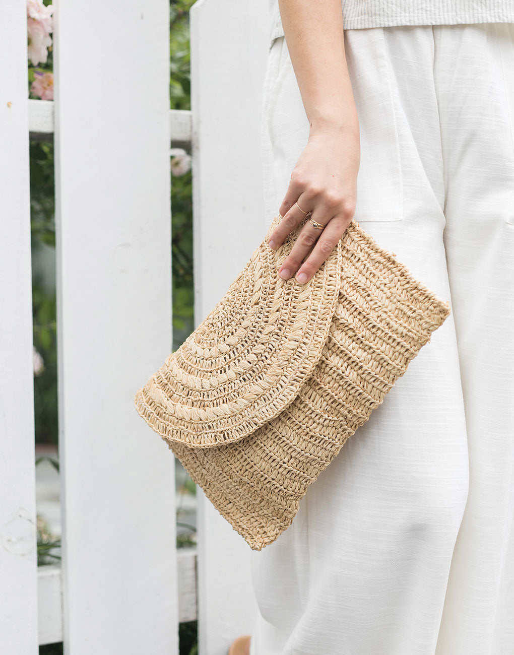 Natural Raffia Clutch Bag | Wallet | Sustainable Fashion – The Little ...