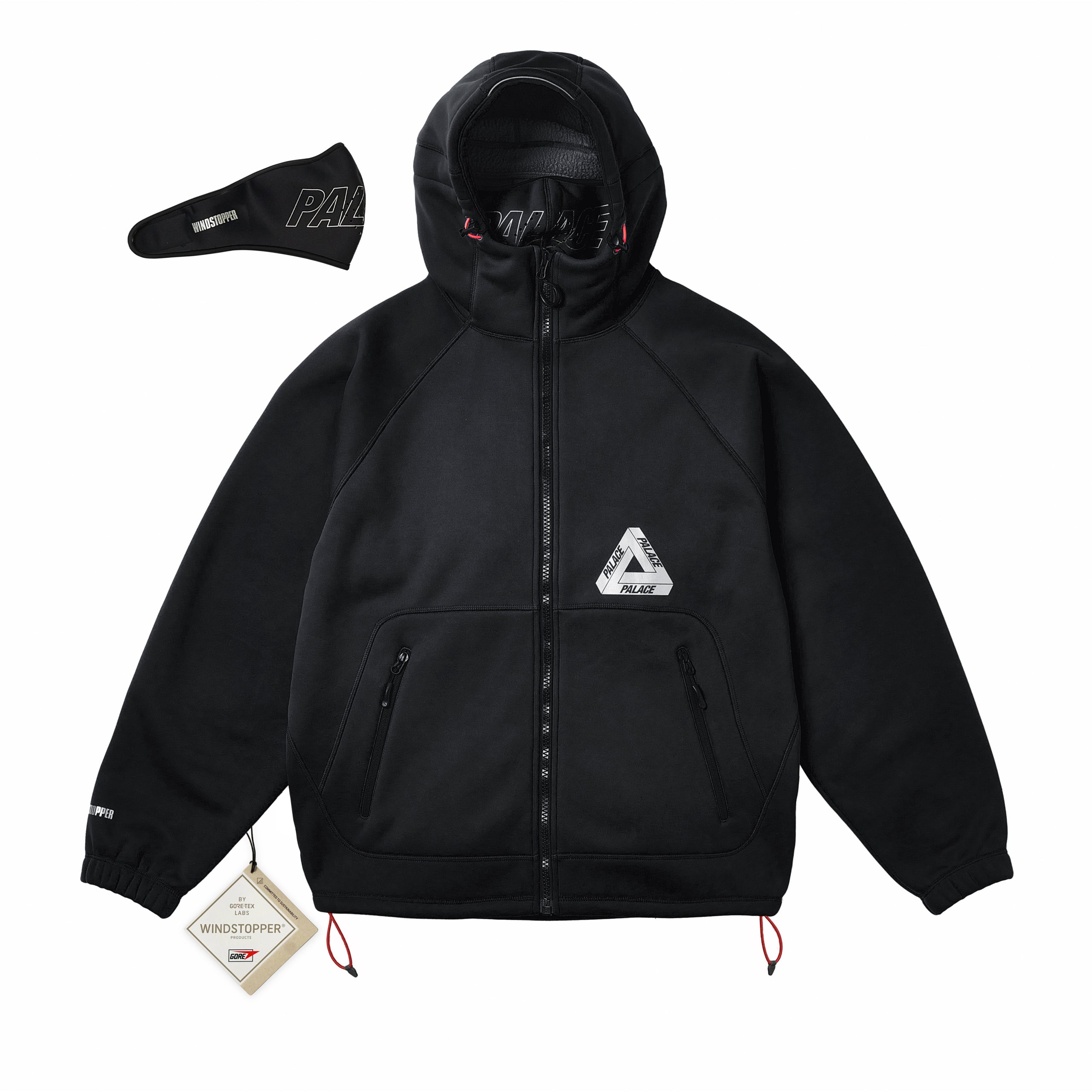 GORE-TEX WINDSTOPPER JACKET BLACK | PALACE SKATEBOARDS