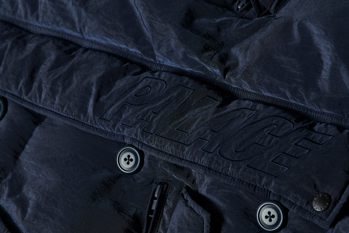 P-3B BAFFLE PARKA NAVY | Palace Skateboards USA