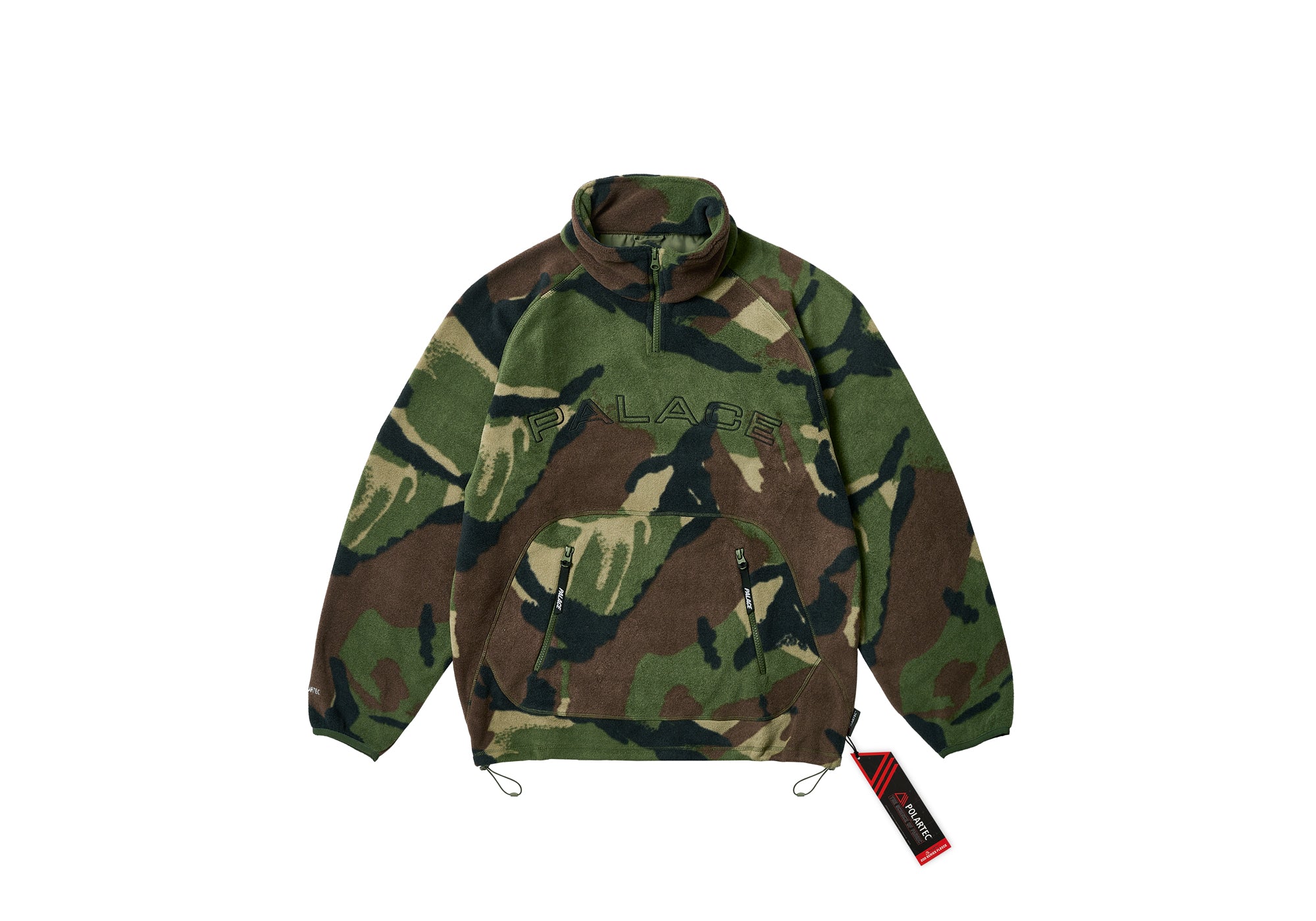 POLARTEC FLEECE FUNNEL WOODLAND CAMO | Palace Skateboards USA