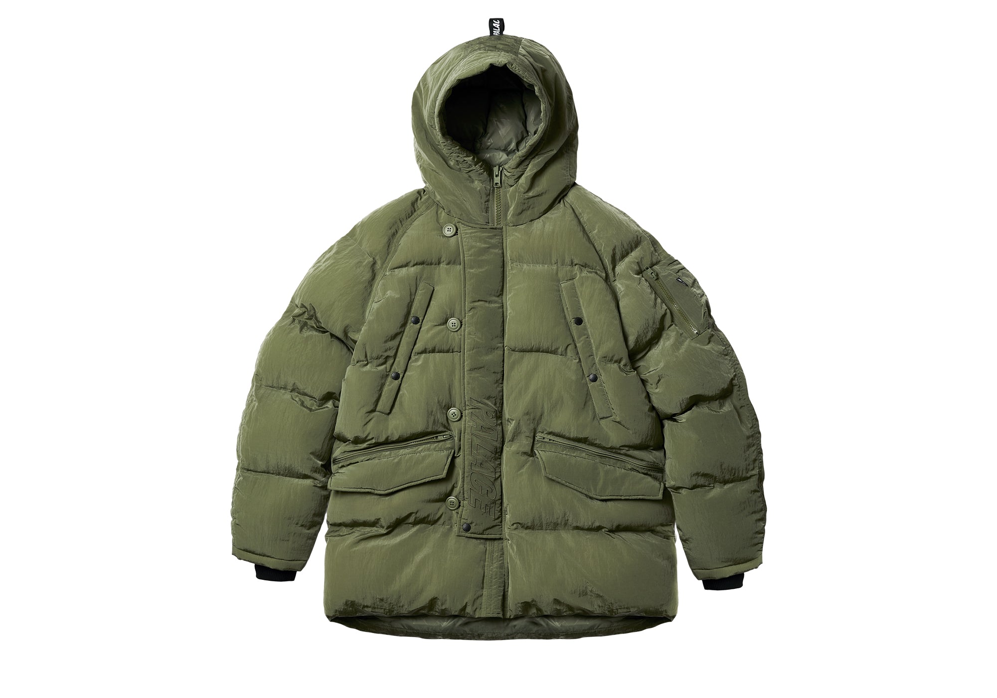 P-3B BAFFLE PARKA OLIVE | Palace Skateboards USA