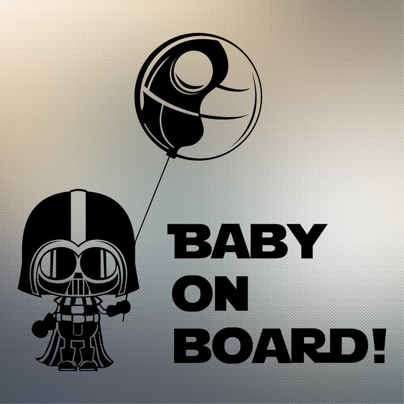 star wars baby on board decal