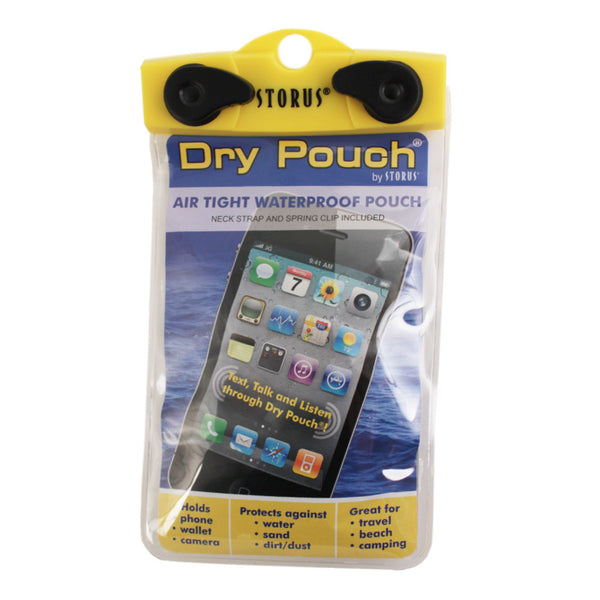 Storus® Dry Pouch® - 4x6 Cell Phone Size - clear - #ScottKaminski #Storus #Man #MensAccessories #storagesolutions #organization #iphoneholder #travel #camping #boating #beach #kayaking #watersports #waterproofpouch