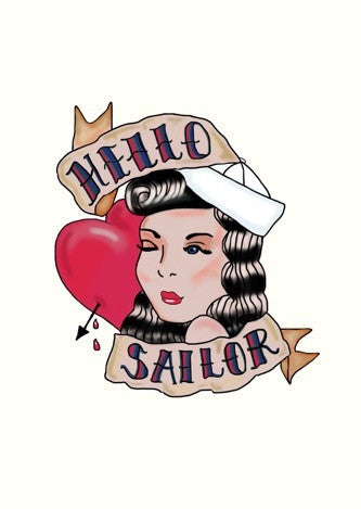 Hello Sailor Tattoo Card | Paper Tiger