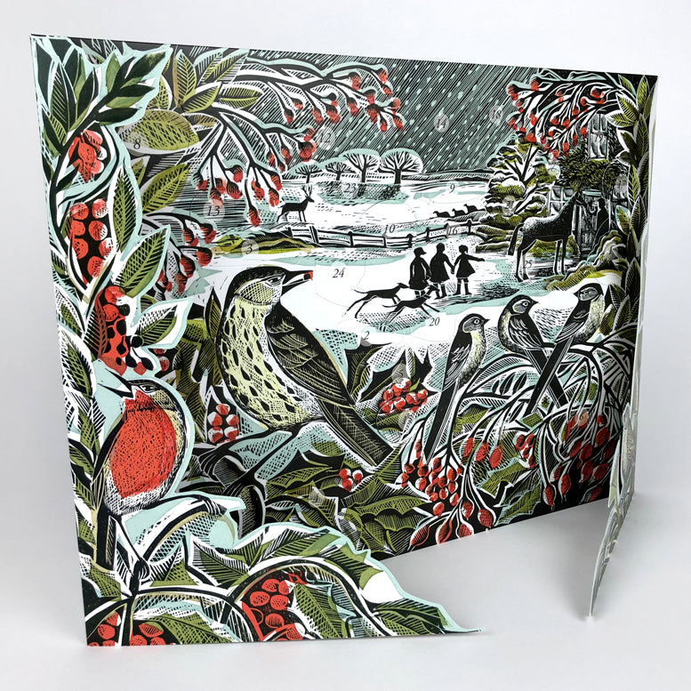 Holly Hedge Advent Calendar by Angela Harding Paper Tiger