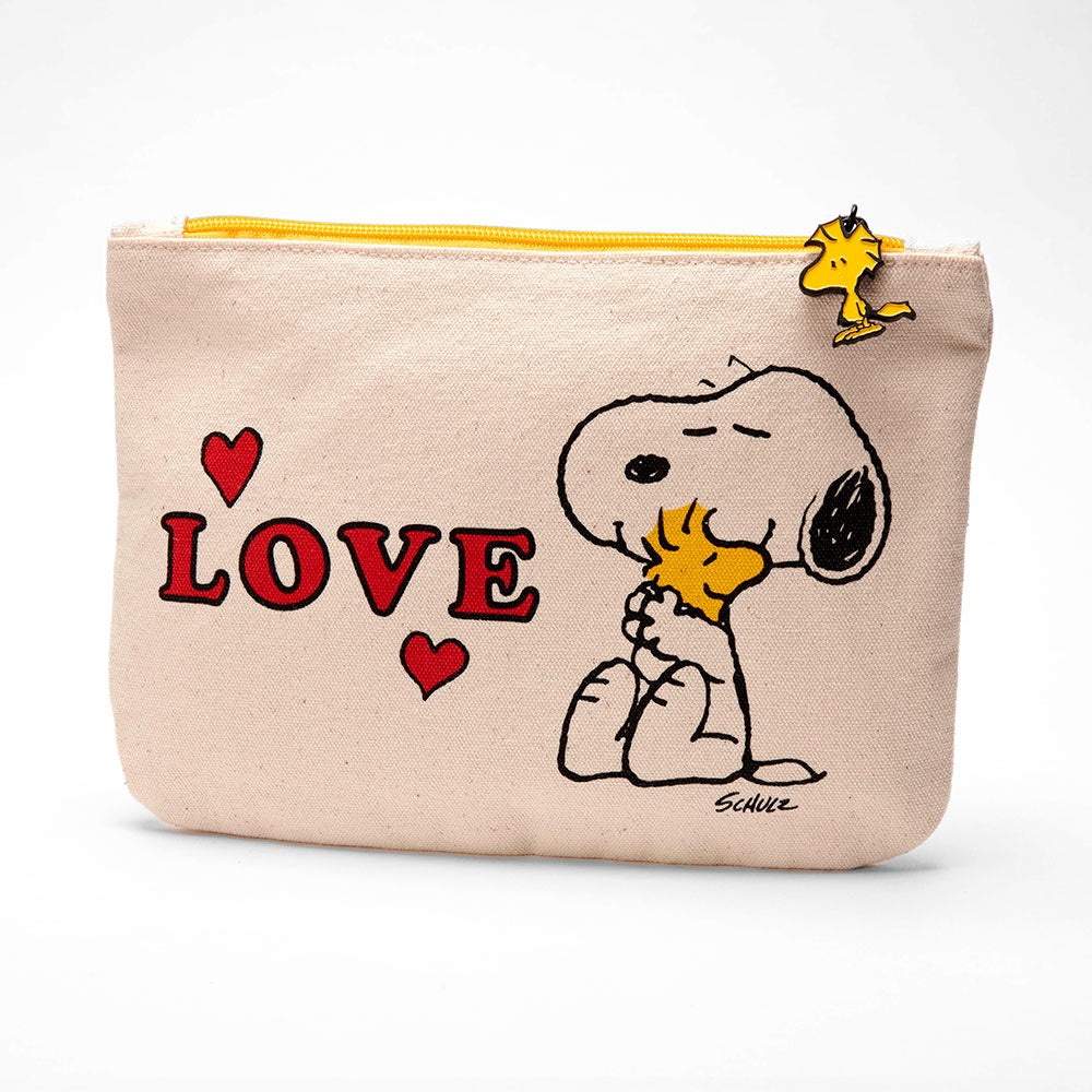 Snoopy And Woodstock Love Zip Pouch Paper Tiger