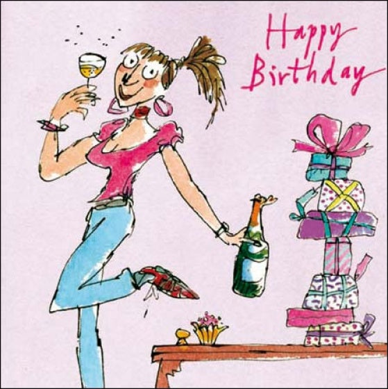 Just a Little Sip Quentin Blake Birthday Card | Paper Tiger