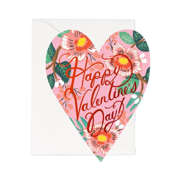 Happy Valentine S Day Bouquet Of Flowers Card Paper Tiger