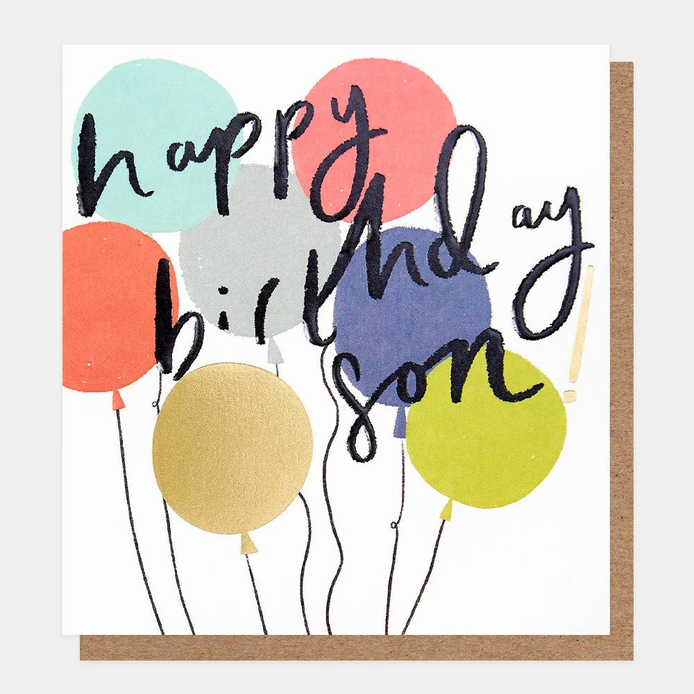 Happy Birthday Son Balloon Card | Paper Tiger