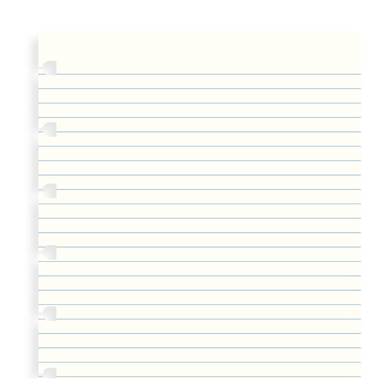 Filofax A5 White Ruled Paper Notebook Refill | Paper Tiger