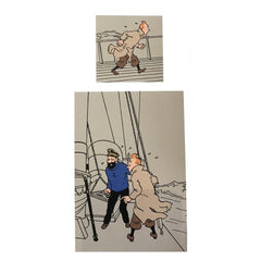 Tintin Duvet Set Haddock Boat Paper Tiger