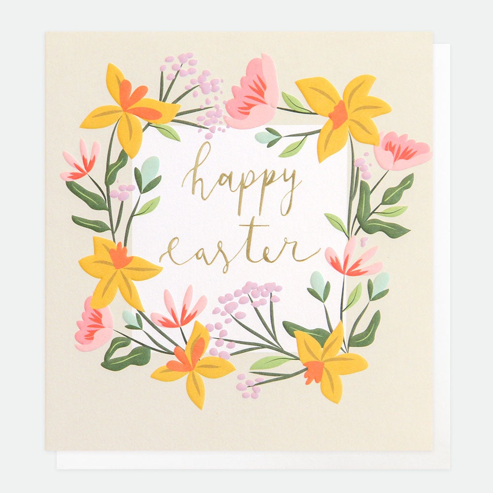 Happy Easter Floral, Greetings Cards Delivered