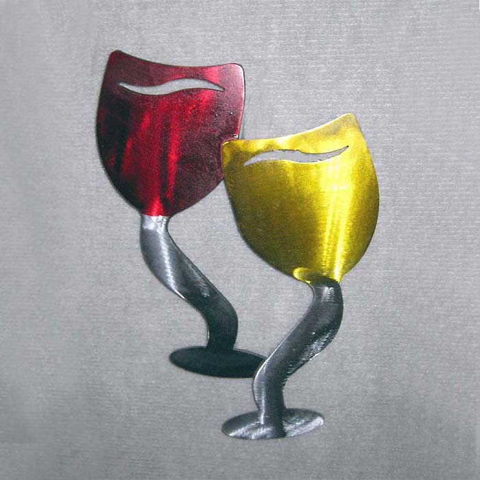 funky wine glasses