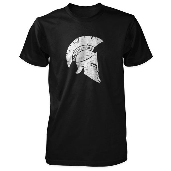 Molon Labe Shirt - Distressed Spartan Helmet – TheThreePercenter.com