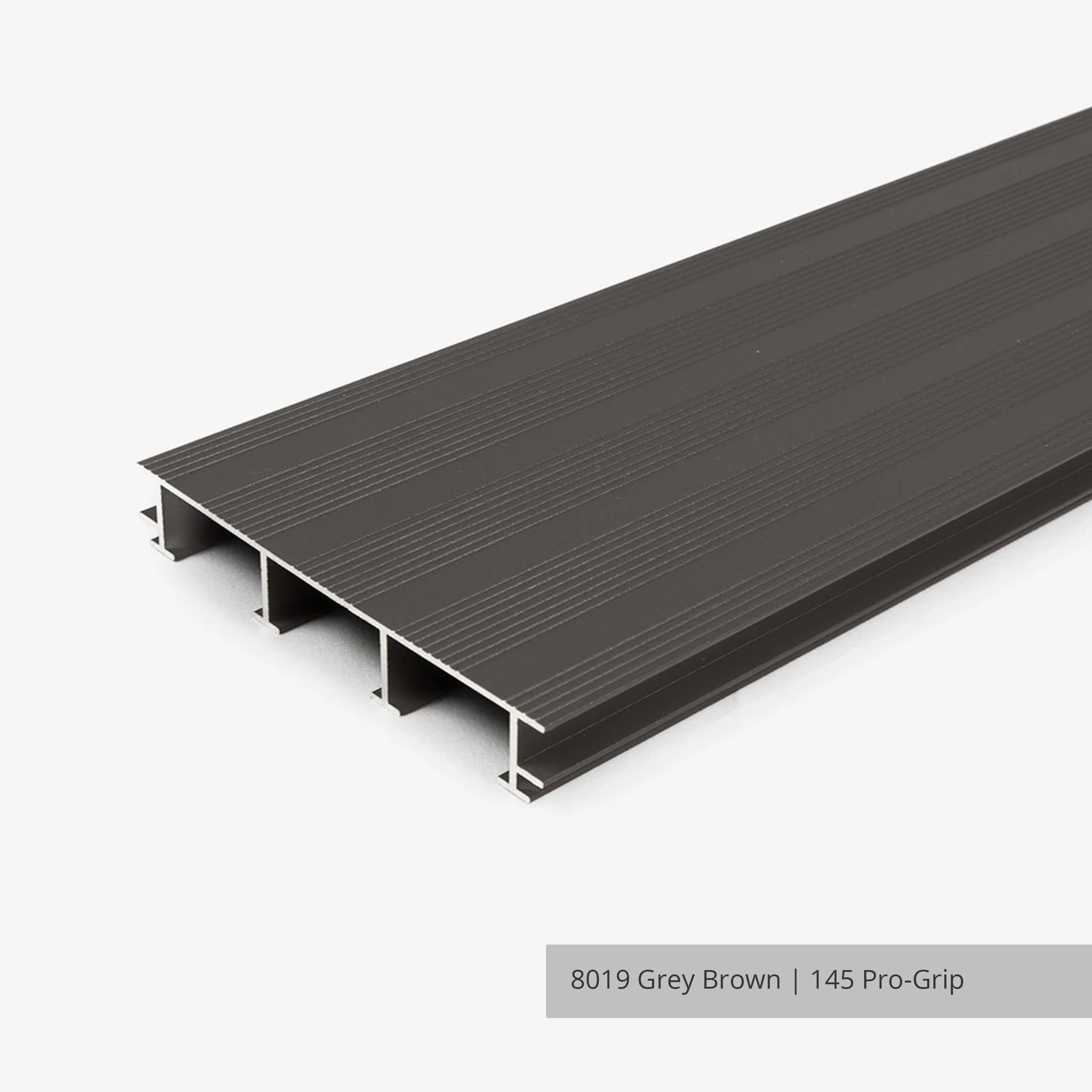 145 Pro-Grip Aluminium Decking , Sample Pack - Grey Brown