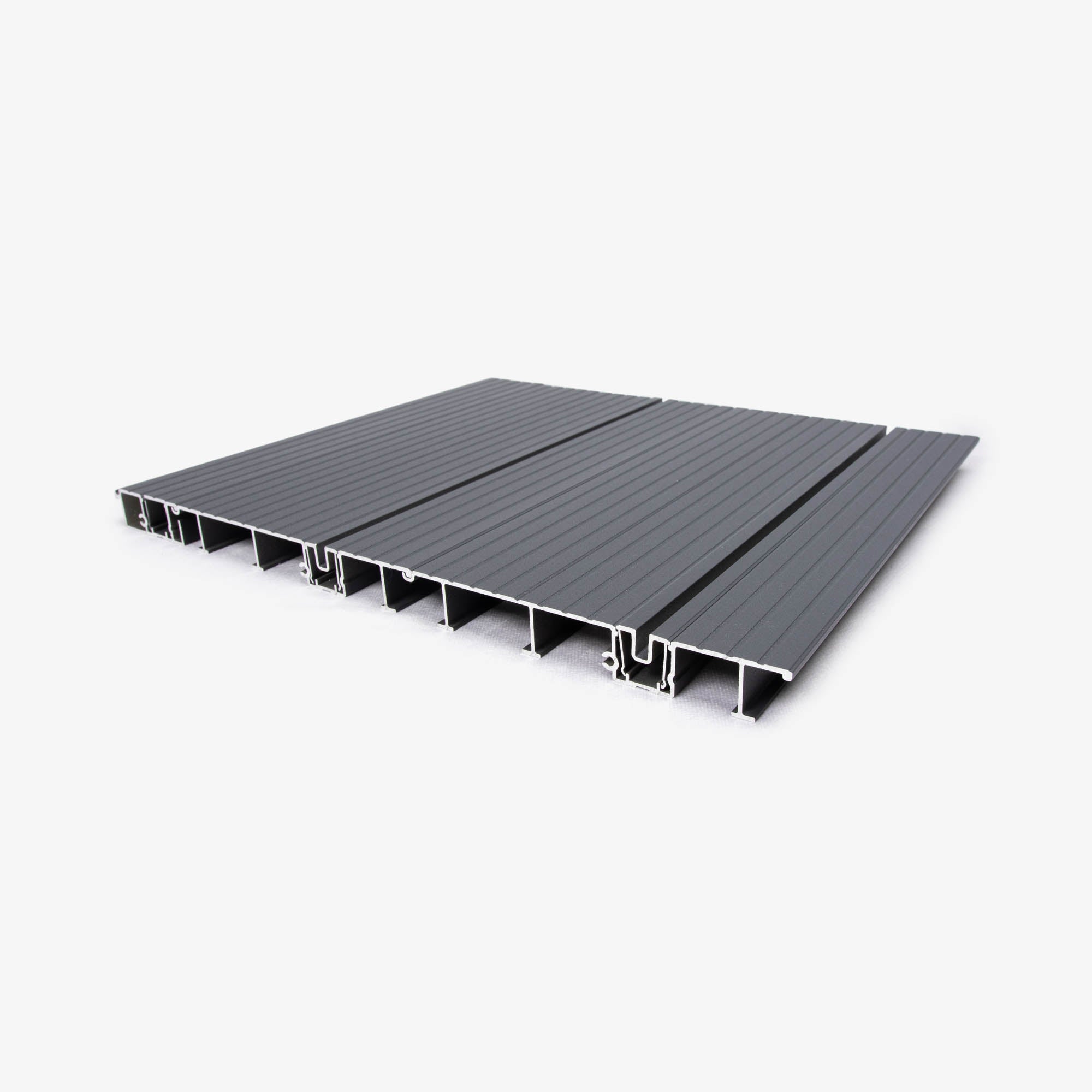 150 Aqua-Channel Aluminium Decking , Sample Pack - 7016 - Anthracite