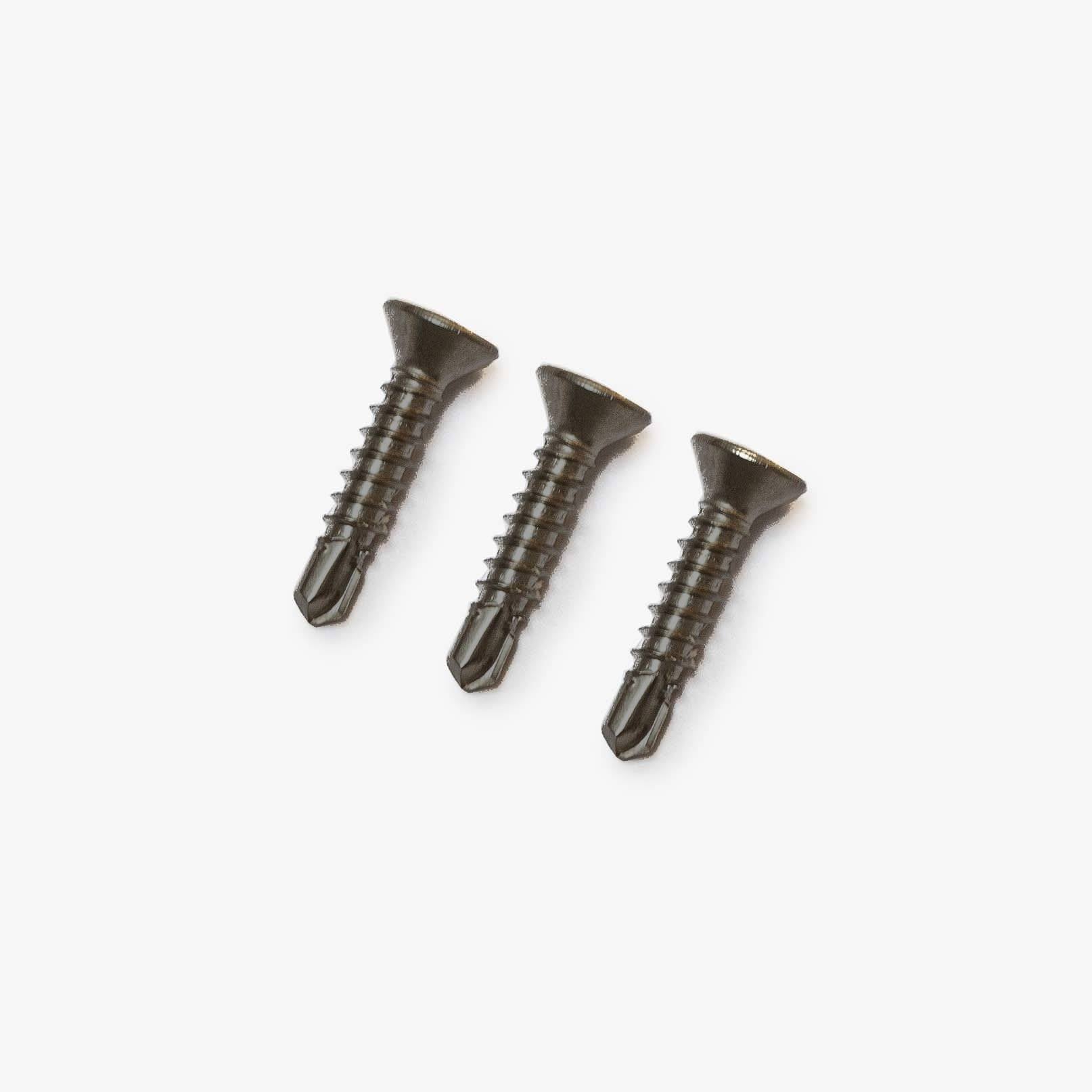 Self-drilling Countersunk 4 X 25 Mm Screws - 100 Pack / Black