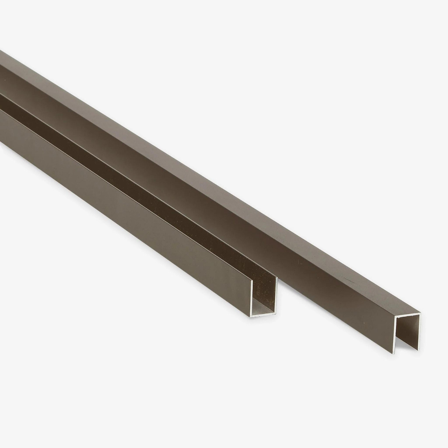 Aluminium Post Channels , Walnut - 1.8m