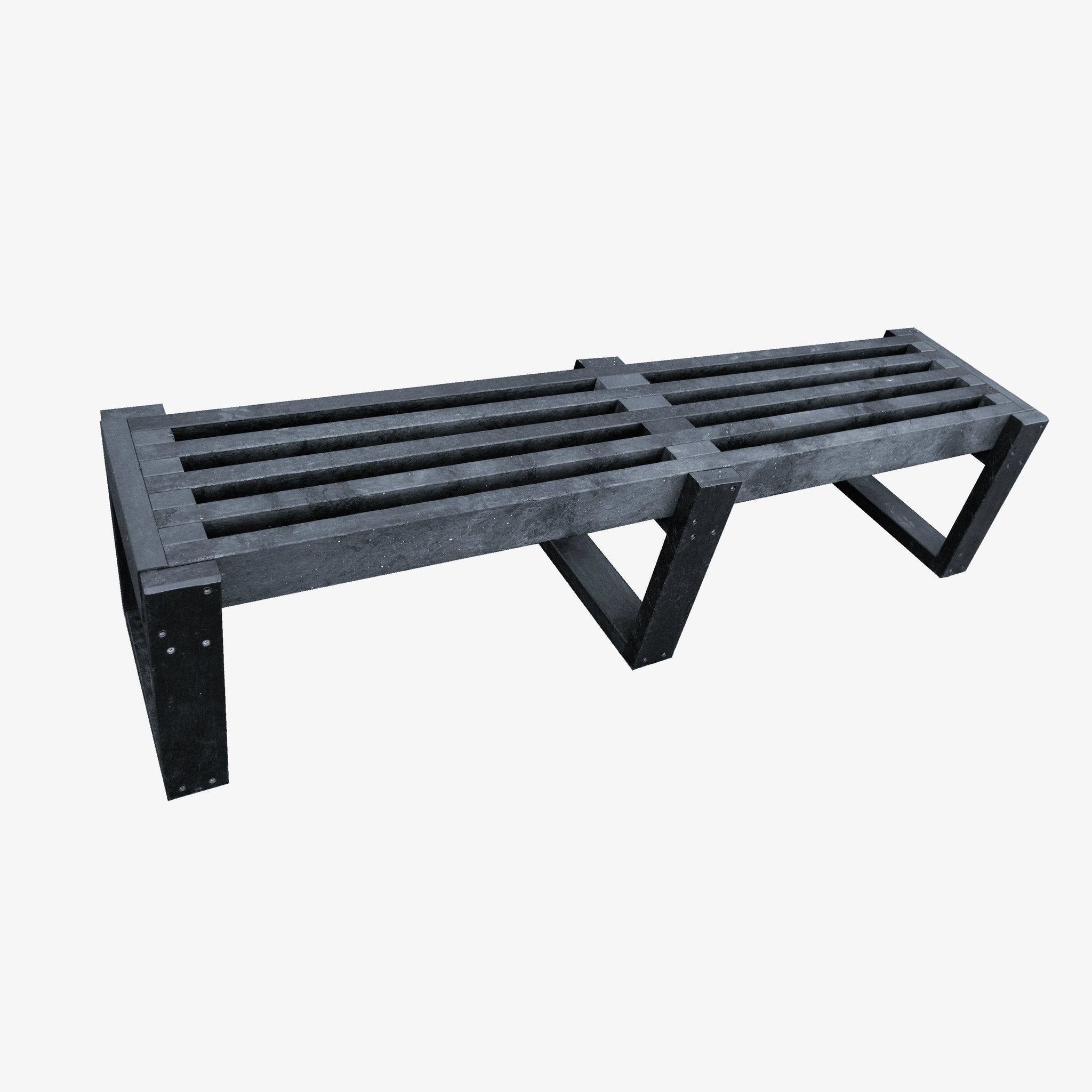 Manticore Lumber black recycled plastic bench