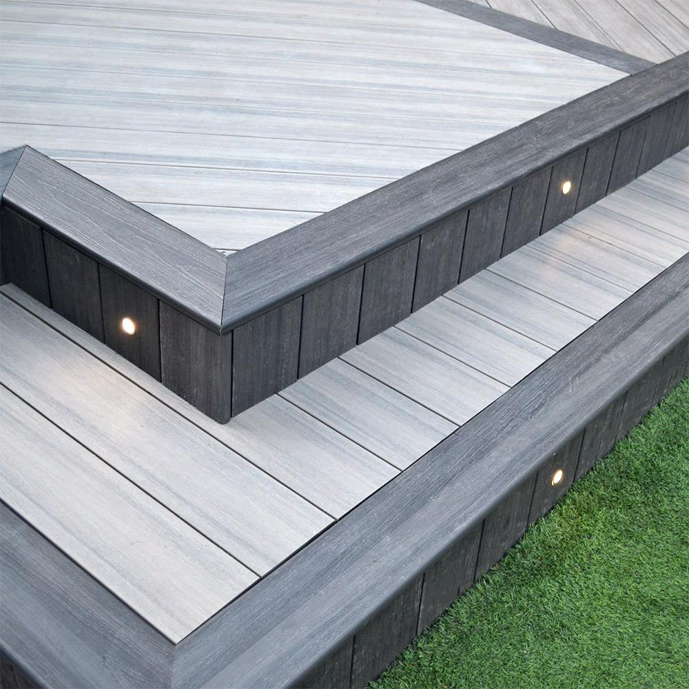 HYPERION 4m Composite Bullnose Edging , Iroko , Frontier