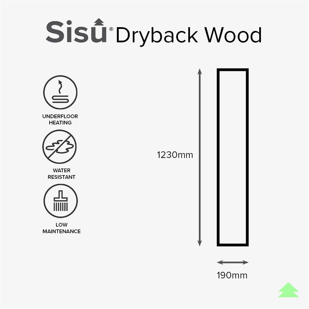 Deep Oak Dryback LVT - 190mm X 1230mm (20 Pack)