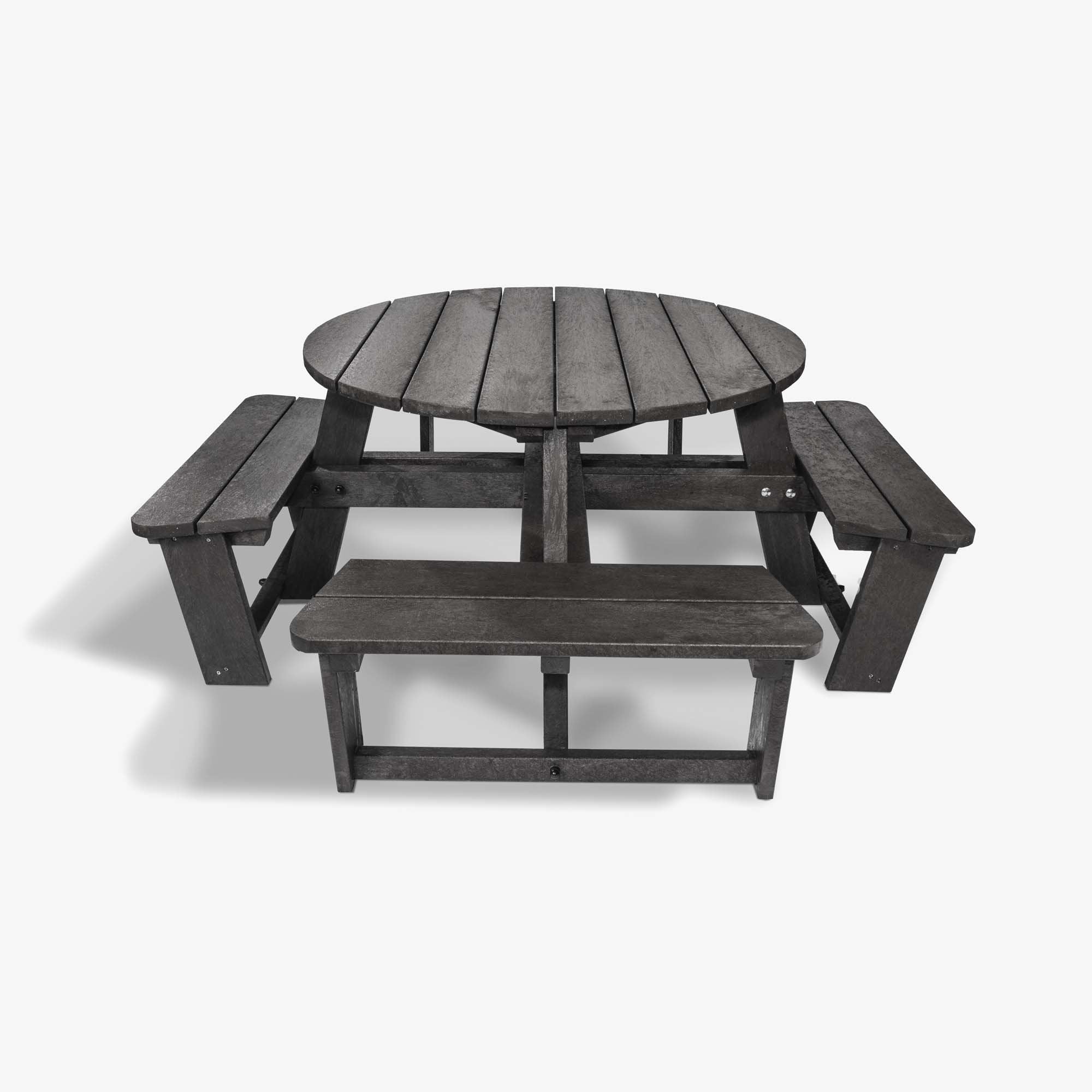 Black Recycled Plastic Picnic Table , Manticore Lumber