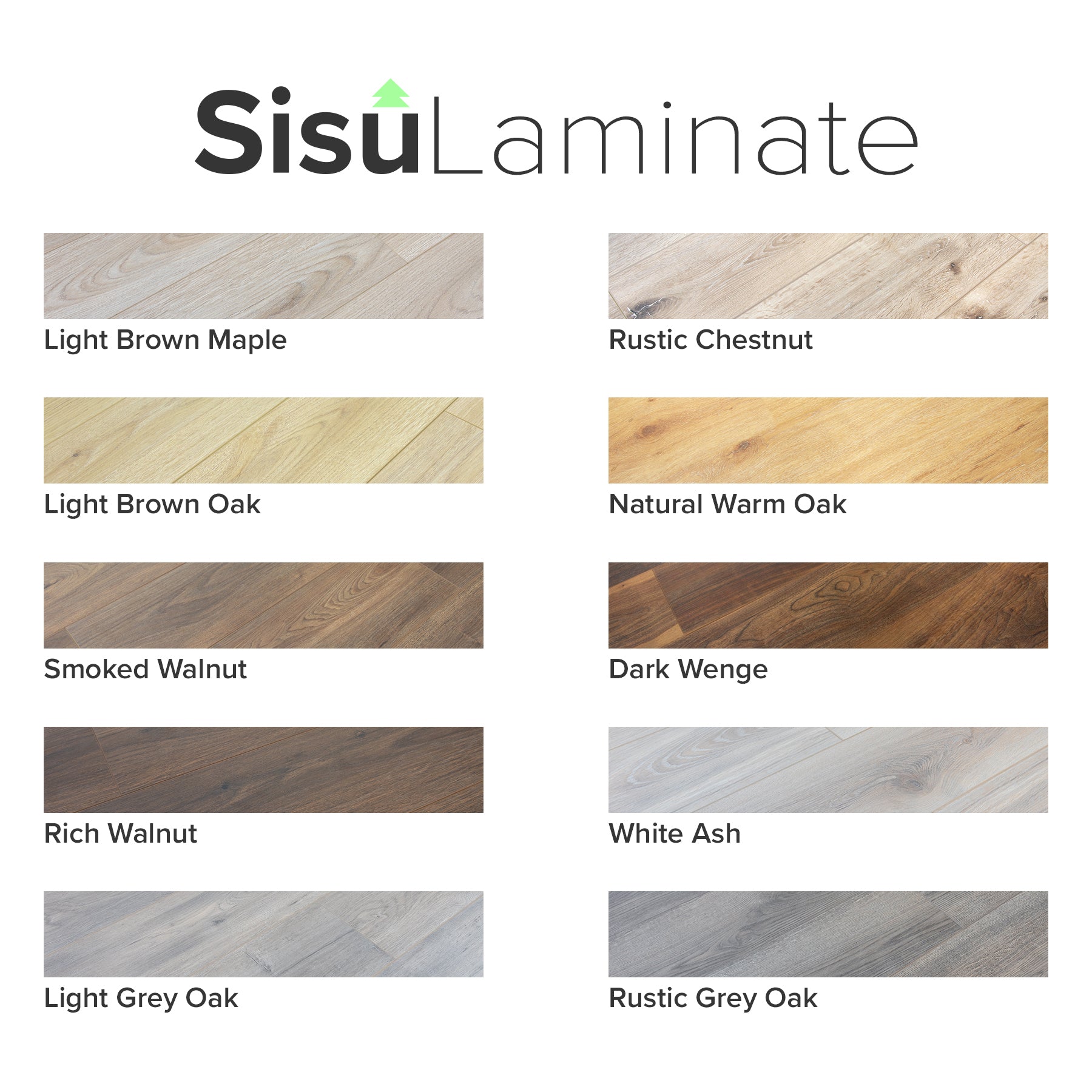 Sisu Laminate , Sample Pack - White Ash - 12mm