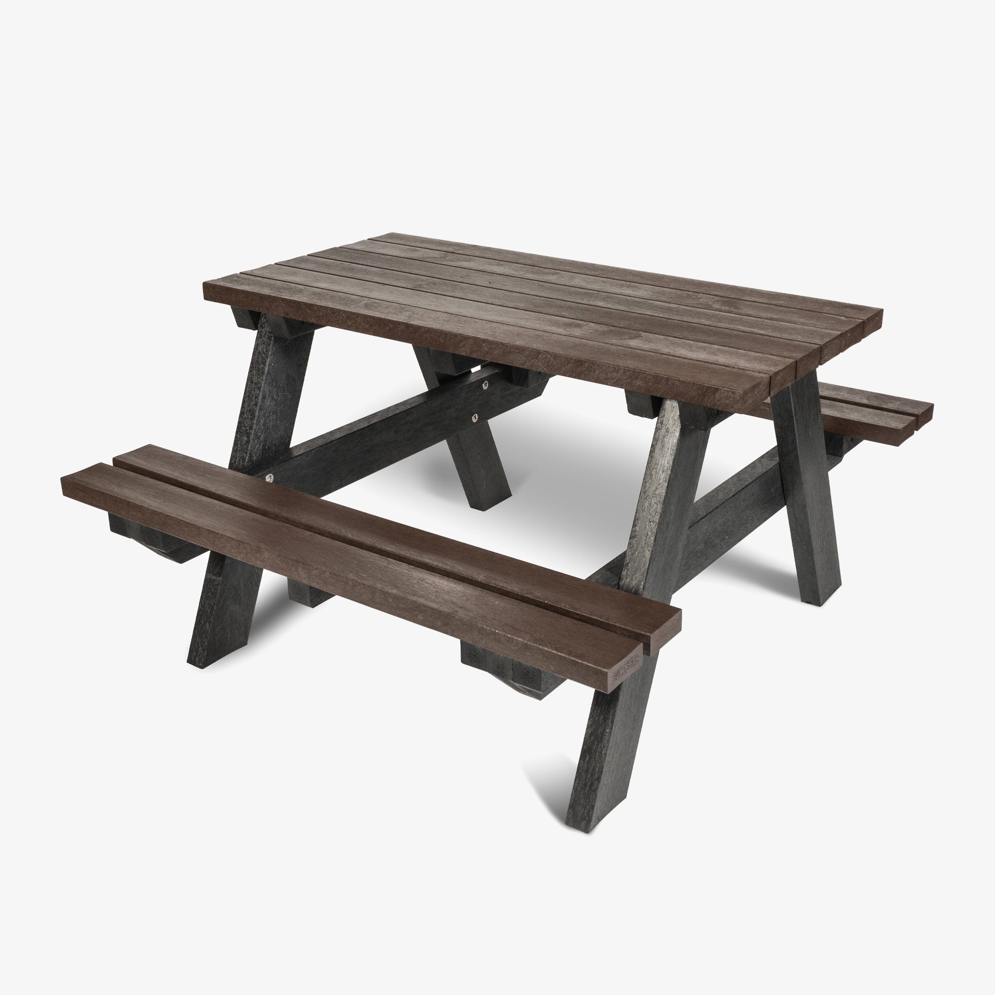 Brown Recycled Plastic Picnic Table , Manticore Lumber