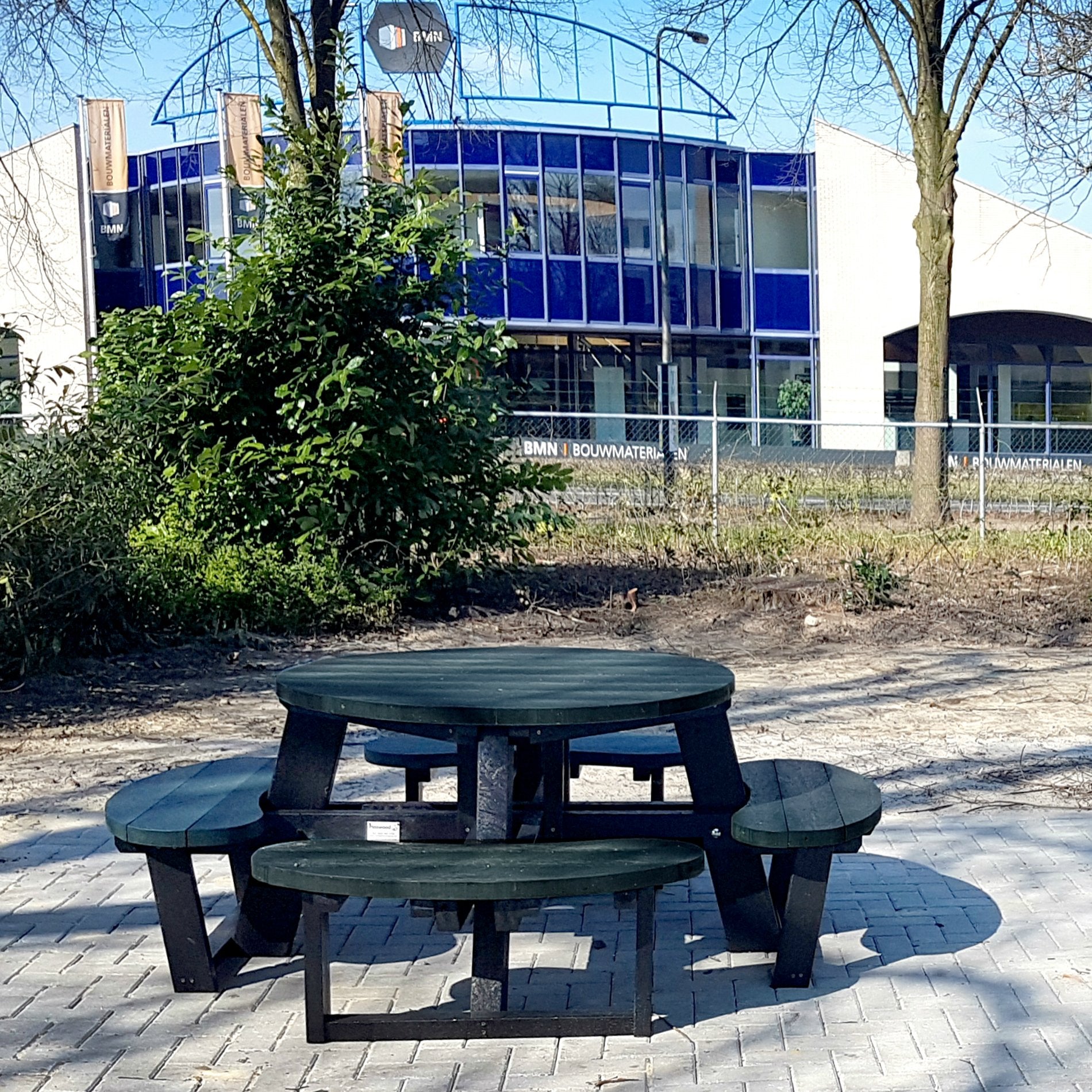 Black Recycled Plastic Picnic Table , Manticore Lumber