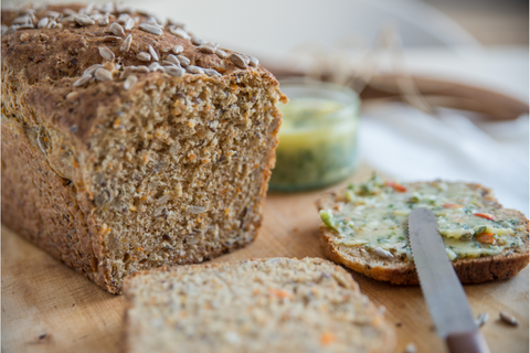 Swap store bread for homemade whole grain bread.