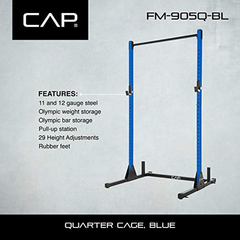 CAP Barbell Power Rack Exercise Stand, Blue 