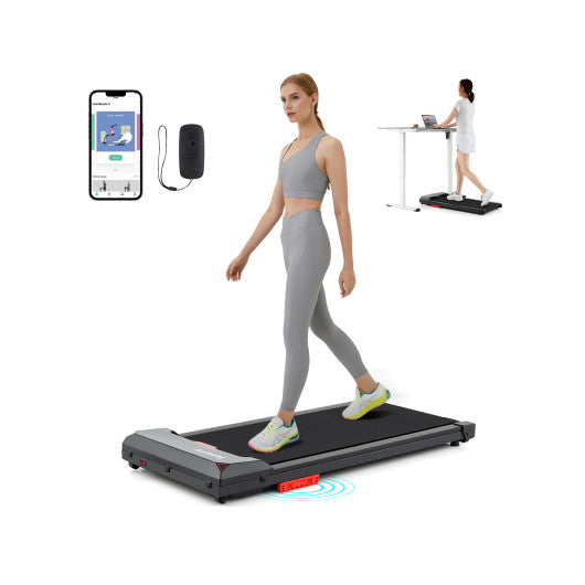 2.5HP Under Desk Treadmill with Remote Control and LED Display-Black - Image 3