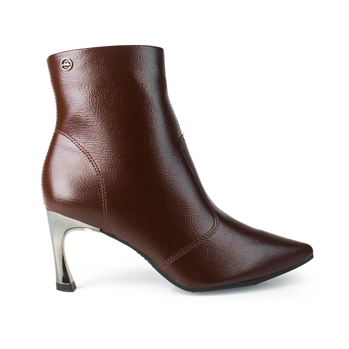 Bota Dakota de Cano Curto Bordô 1