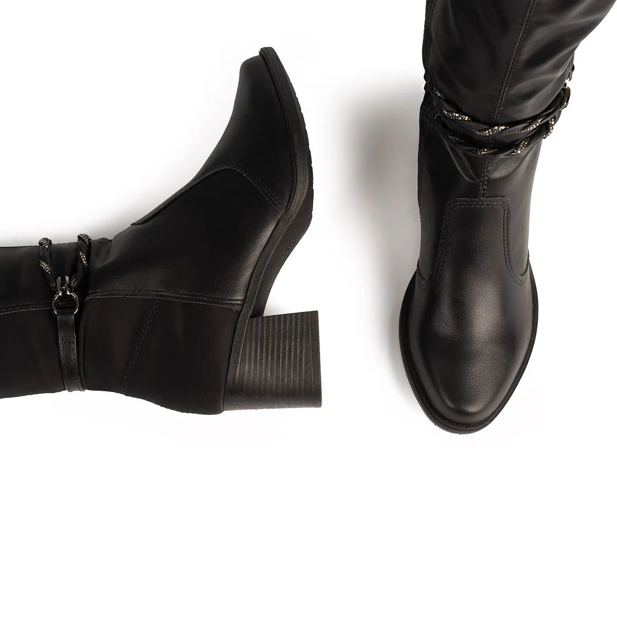 Bota Mississipi De Cano Longo Preta 3