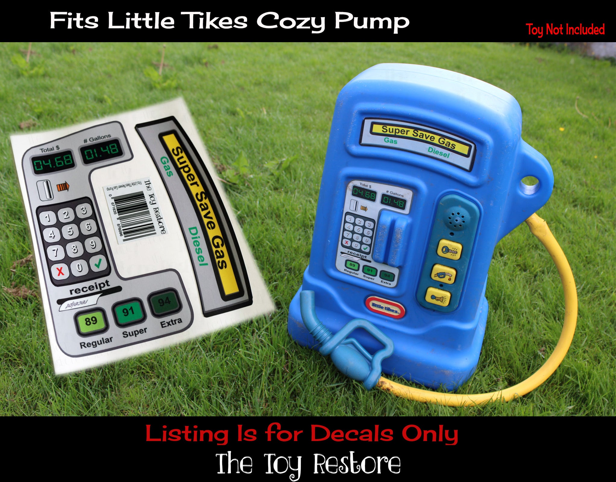 little tikes car petrol pump