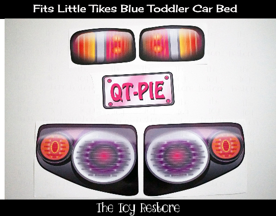 little tikes car bed replacement stickers