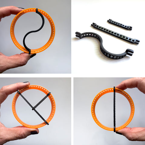 wire crochet paisley form- Yooladesign