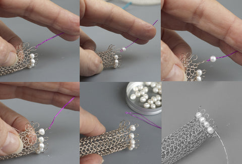how to crochet jewelry with beads