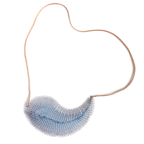 wire crochet paisley necklace - Yooladesign