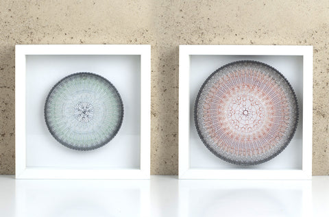 Round Wall art in a frame