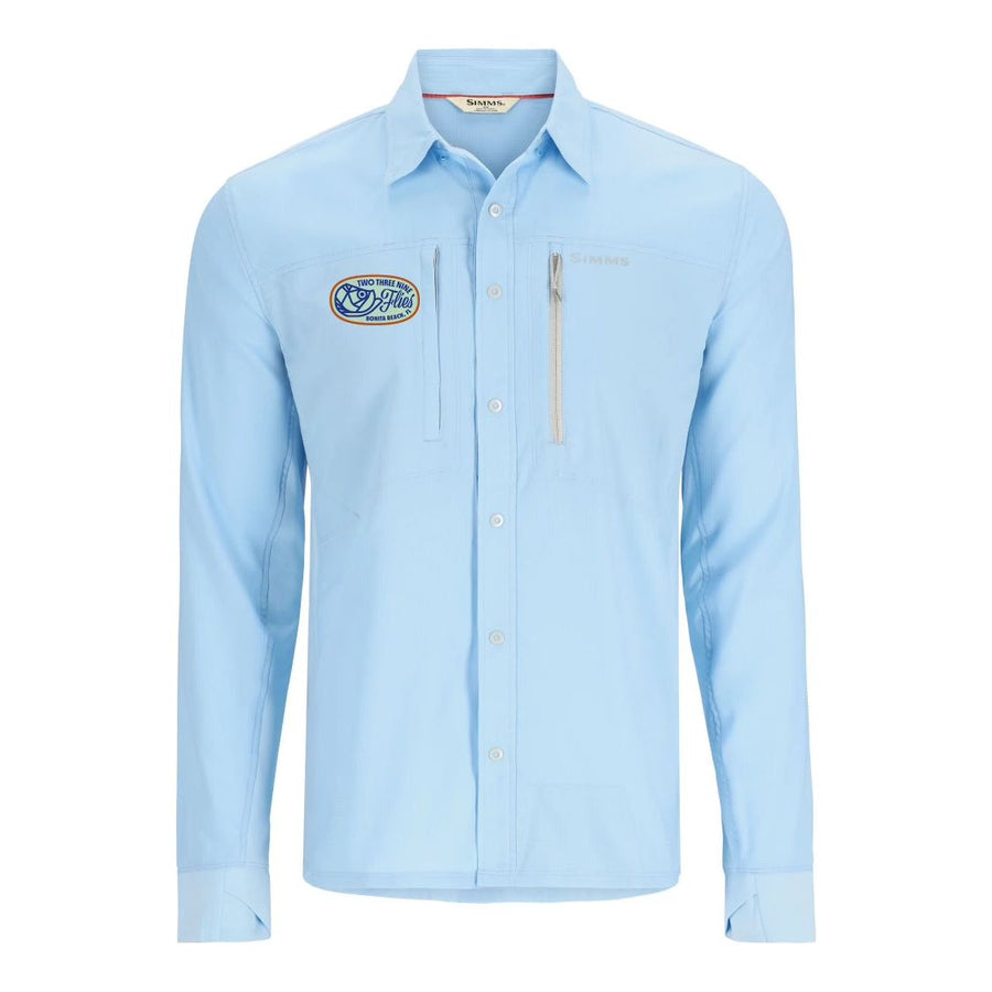 828 Flies X Simms Men's Intruder® BiComp Fishing Shirt - Sky Blue – 239  Flies