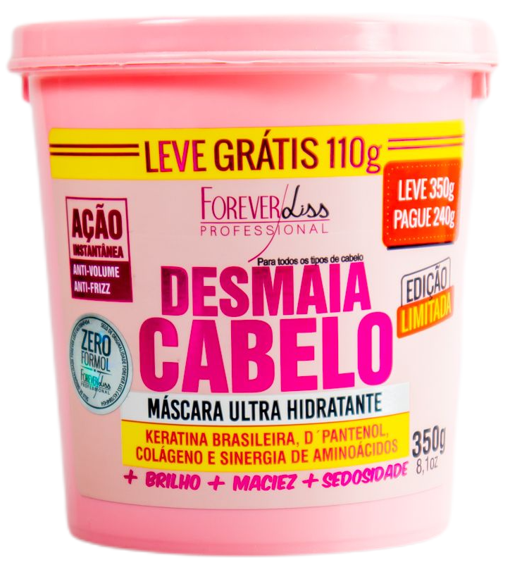 FOREVER LISS: Máscara Botox Organic Forever Liss 250g (BLACK PINK