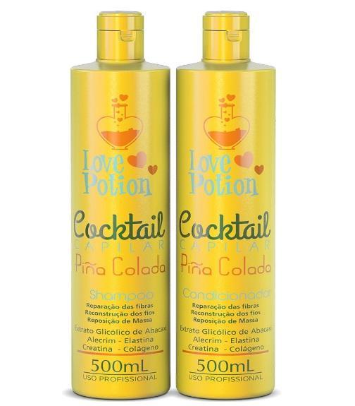 Home Care Maintenance Pina Colada Cocktail Treatment Kit 2x500ml Lov The Keratin Store