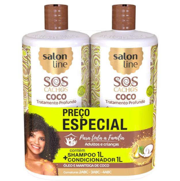 Sos Curls Coconut Curly Wavy Deep Moisturizing Treatment Kit 2x1l Sa The Keratin Store