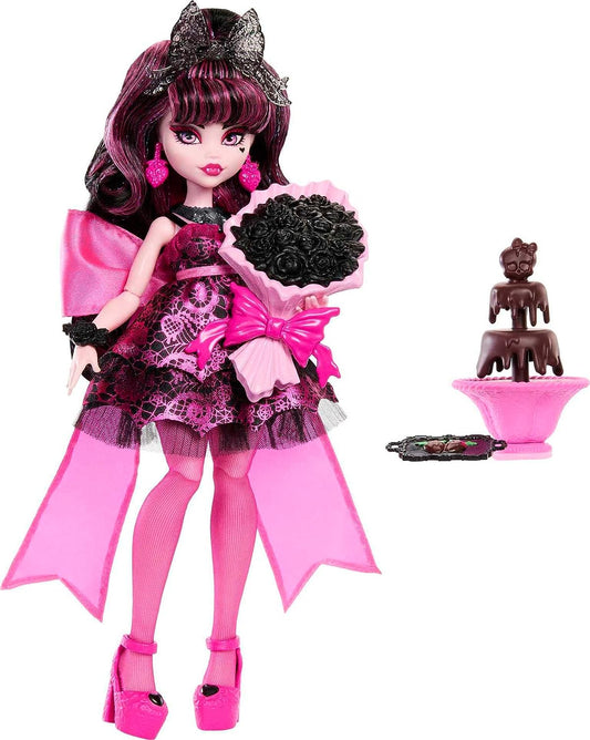 Boneca Monster High Frankie Stein Mechas Azuis Preto Cachorro de Estimação  e Acessórios HHK53 Mattel
