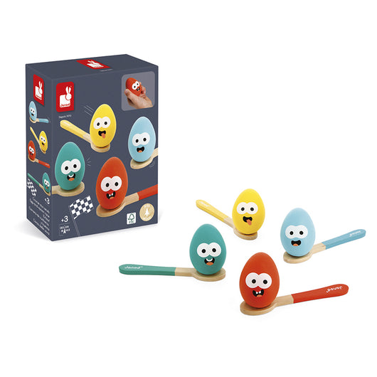 Toyvian 9 Conjuntos De Colher De Madeira Brinquedos De Presente De  Coelhinho Para Ovos Brinquedos De Jogo Ao Ar Livre Para Crianças Jogos De  Páscoa Jogo De Corrida De E Colher Jogos