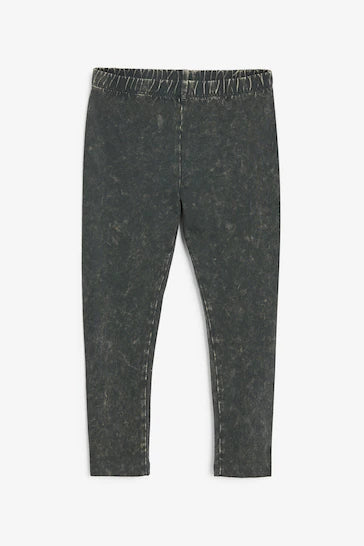 |BigGirl| Leggings - Charcoal grey Washed (3-16 anos)